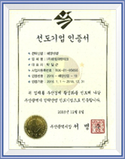 Certification Leading Company of Busan Metropolitan city