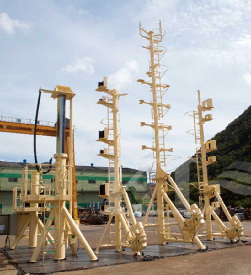 Electric type Tilting Radar Mast & Telescopic Post 